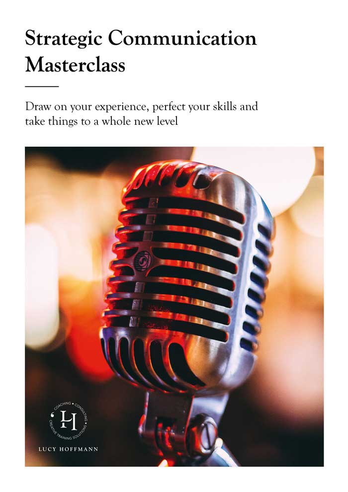 Workshop cover : Strategic Communication Masterclass, Draw on your experience, perfect your skills and take things to a whole new level
